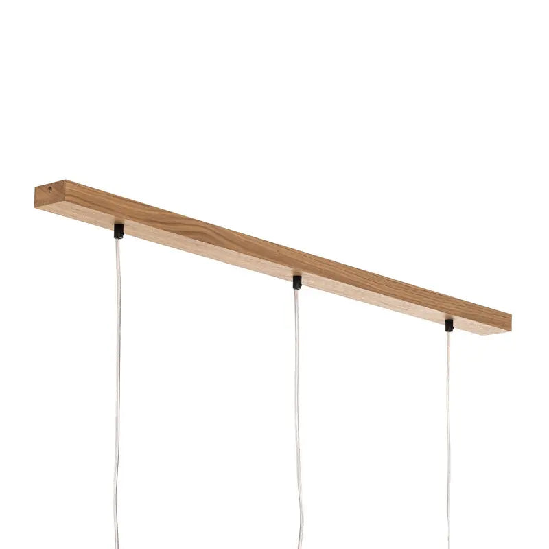 B-Ware Britop Hängeleuchte Pendelleuchte Canvas Leinenschirme Holz Lampe Leuchte Led
