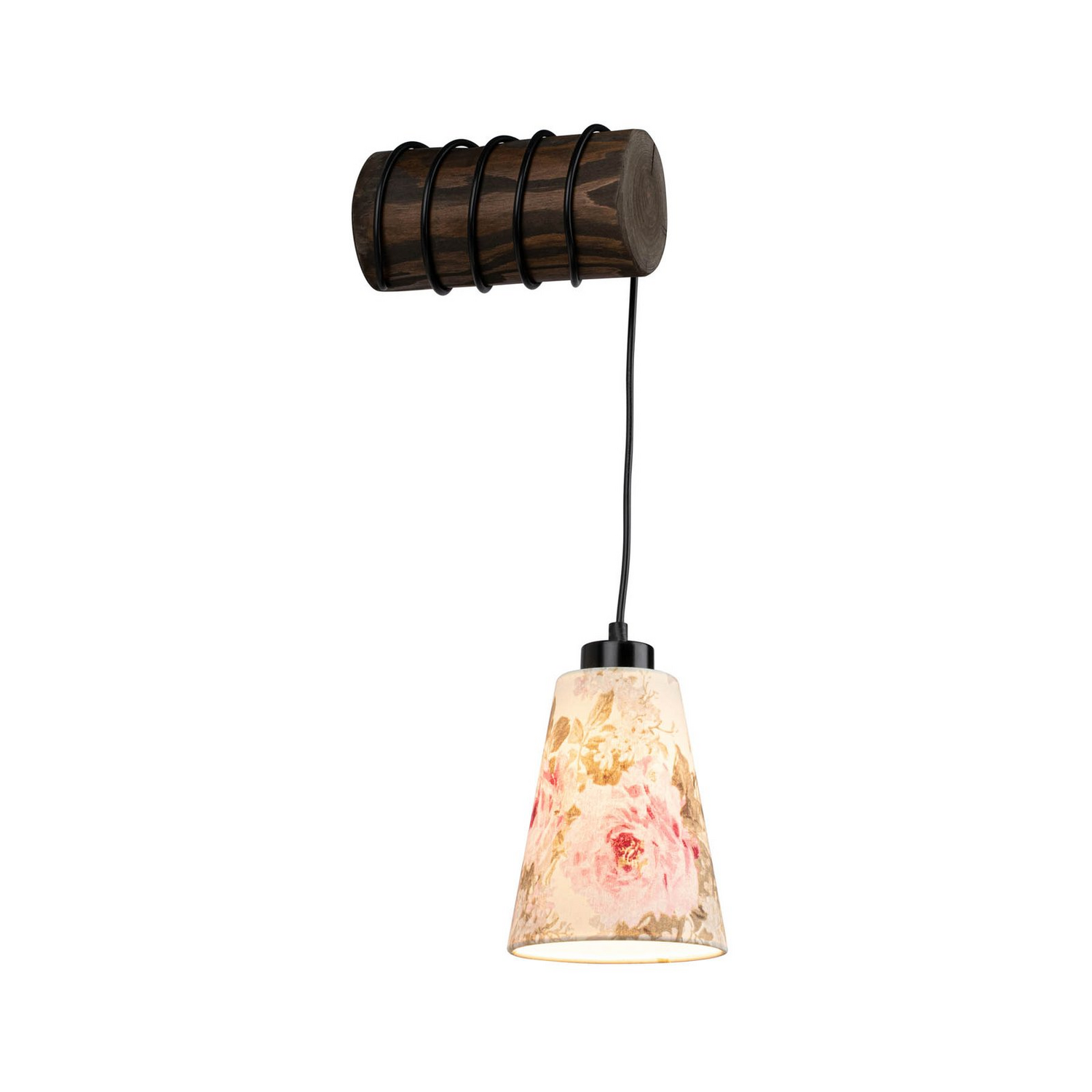 Britop Wandleuchte Lampe Flarino Kiefernholz Schwarz 1 Flammig E27 Holzleuchte B-Ware - 5904496510911