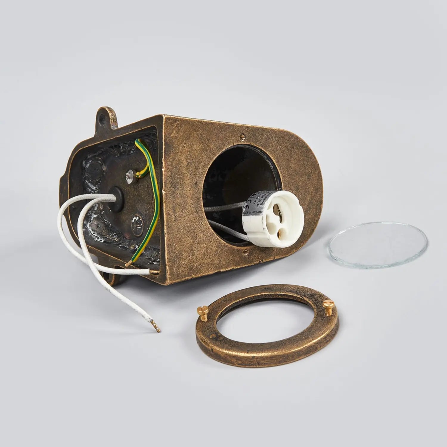 B-Ware K S Verlichting Außenwandleuchte Wandlampe Offshore Bronze Messing Gu10 Led - 8714732128308