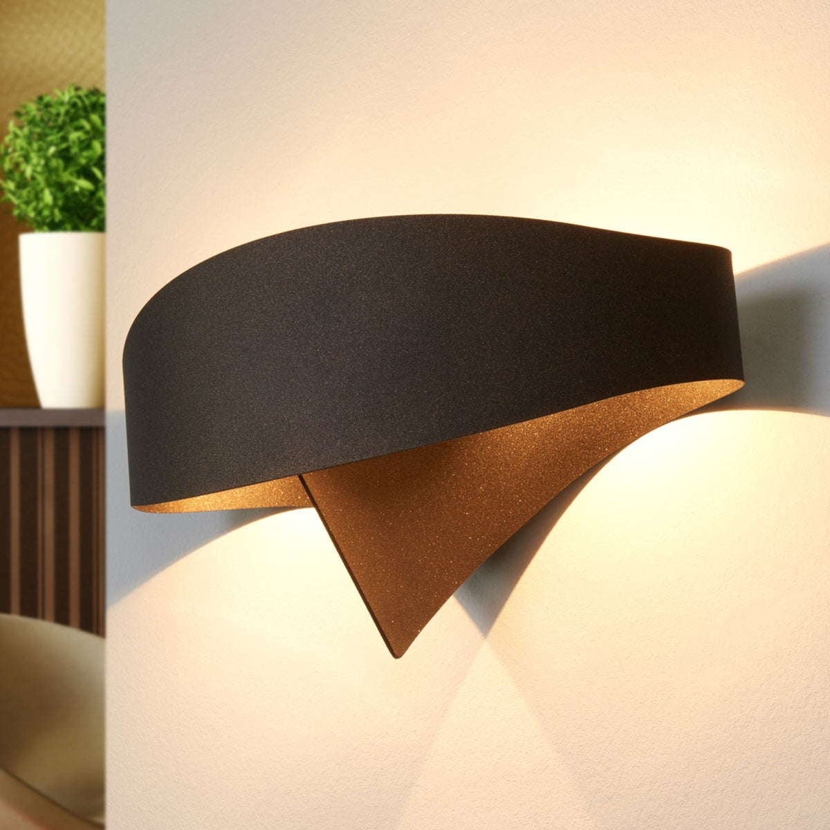 Selène Bronzene Designer-Wandleuchte Scudo Wandleuchte Wandlicht Lampe Leuchte - 8023761065738