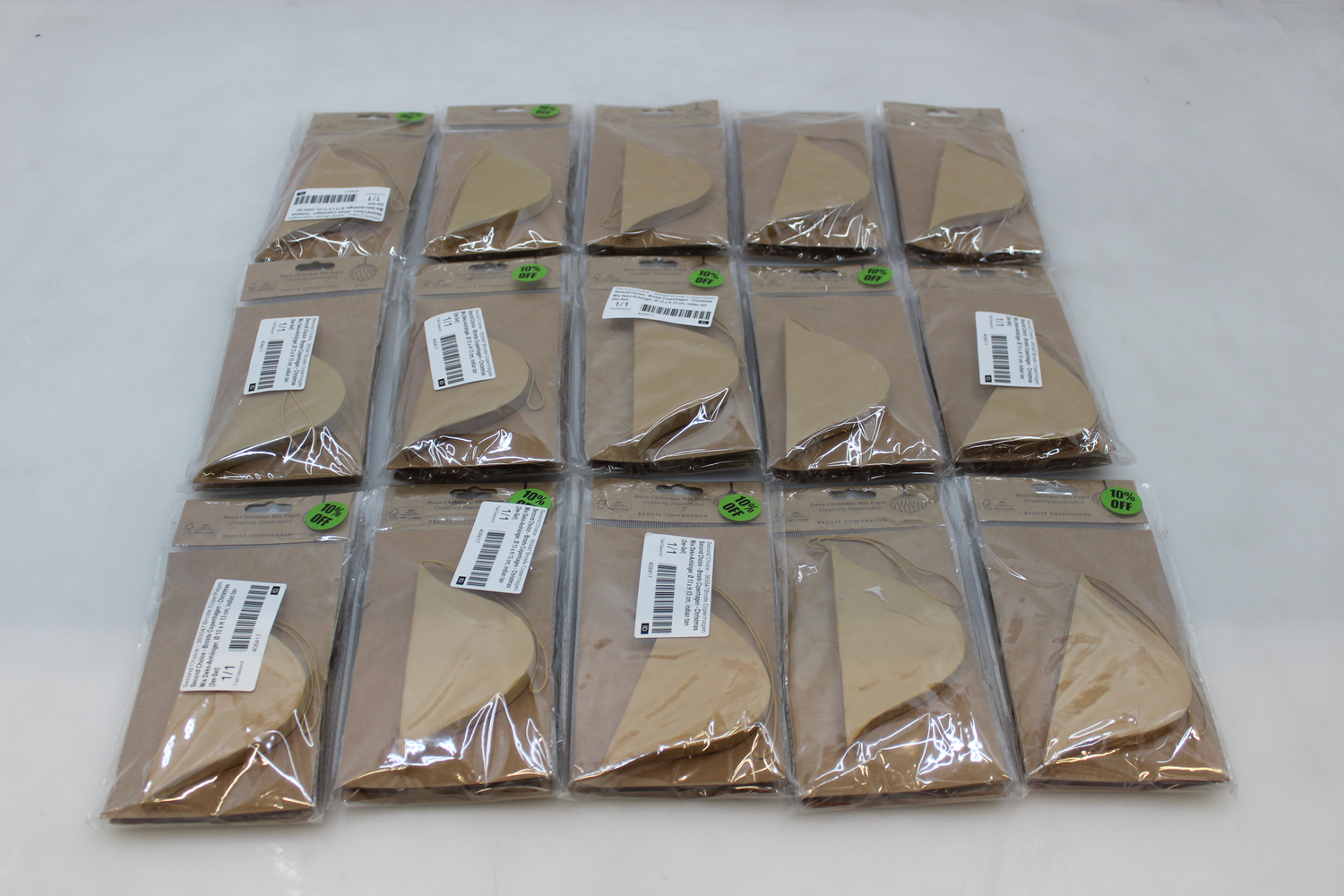 B-Ware Broste Copenhagen Christmas Mix Deko Anhänger ø 13 X H 13 Cm Indian Tan 15 Sets - 5710688203154