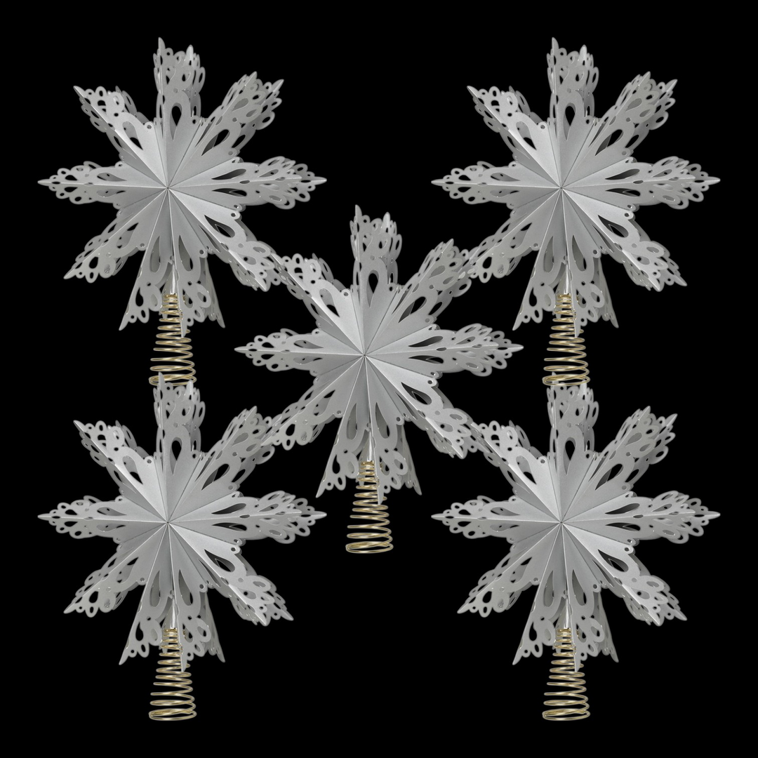 Broste Copenhagen Weihnachtsstern Christbaumspitze ø 30 Cm Silber 5 Stück B-Ware