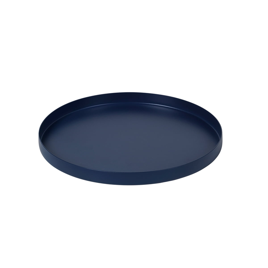 Broste Copenhagen Dekoteller Tablett Dekoschale ø 22 Cm Maritime Blue Eisen B-Ware - 5710688194889