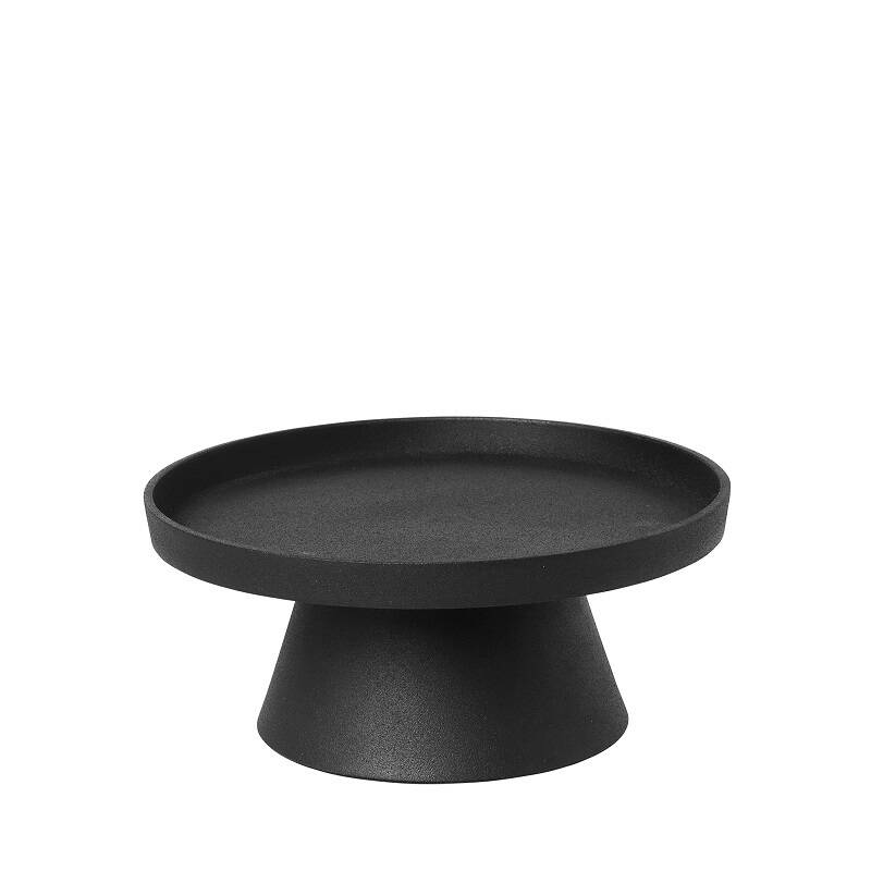 Broste Copenhagen Kerzenplatte Holger Kerzenhalter Teelichthalter Schwarz ø 24cm B-Ware - 5710688185016
