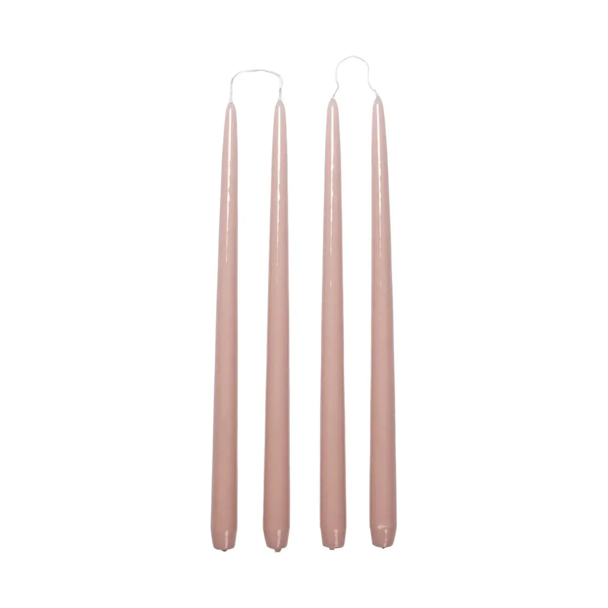 B-Ware Broste Copenhagen Kerze Stabkerze Smooth Mauve Pink Set 4 Paraffin 3 Sets - 5710688213733