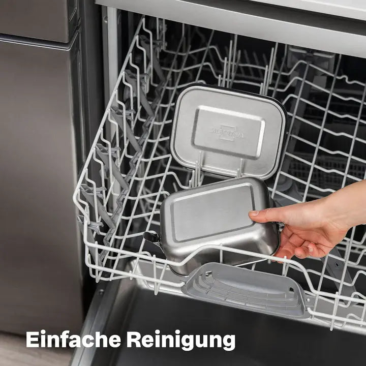 B-Ware Silberthal Brotdose Lunchbox M Edelstahl Auslaufsicher Spülmaschinenfest 1200ml - 4260470464146