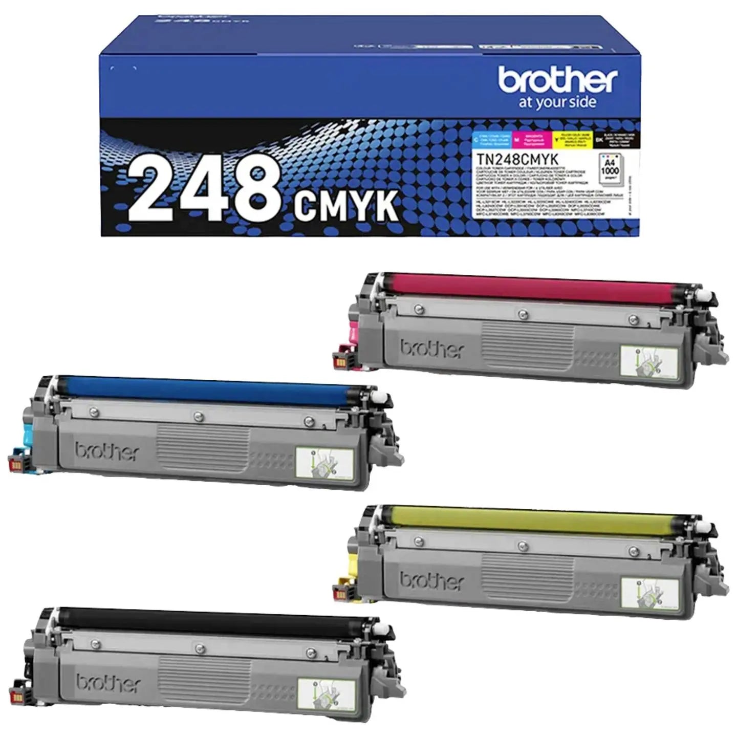 B-Ware Brother Tonerkassette Tn 248 Val Multipack Schwarz Cyan Magenta Gelb 1000 Seiten  - 4977766821865