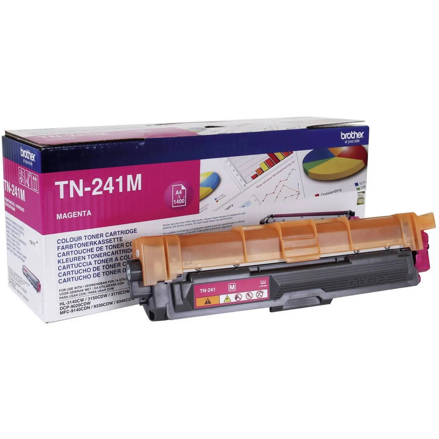 B-Ware Brother Toner Tn 241 M Kartusche Druckerzubehör Magenta Verbrauchsmaterial - 4977766718424