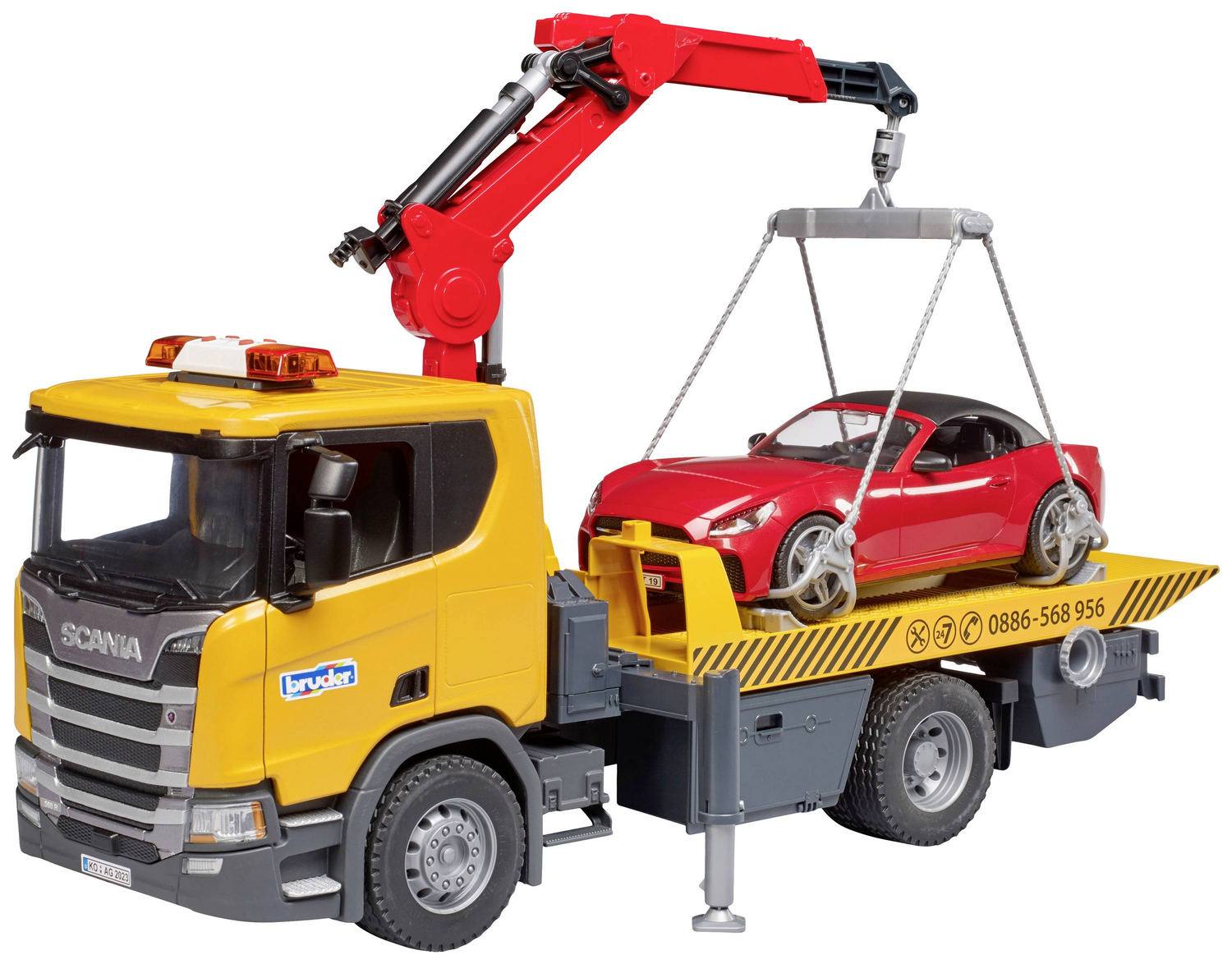 B-Ware Bruder Abschlepp Lkw Nutzfahrzeug Modell Roadster Scania Super 560 R Roadster Lkw