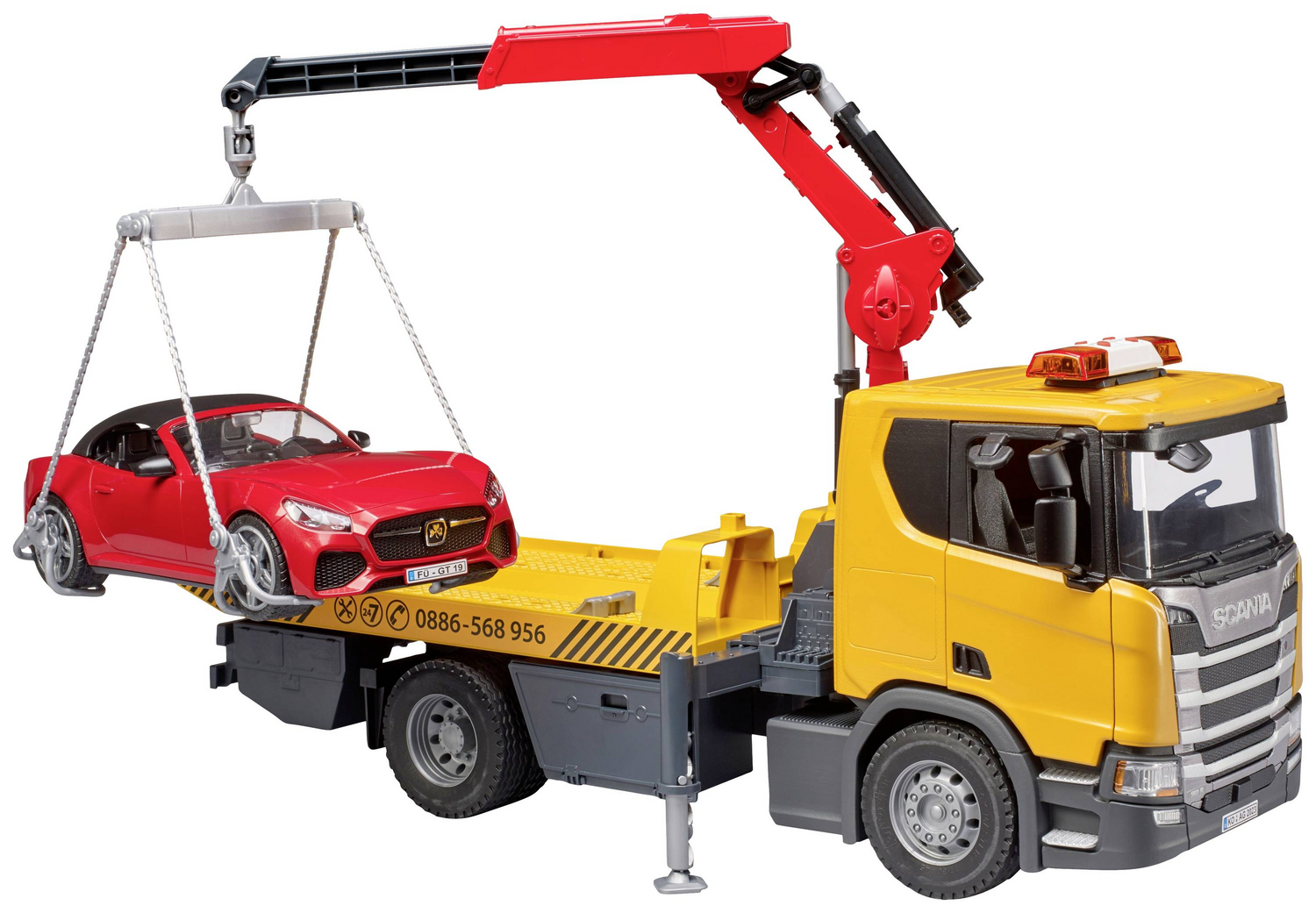 B-Ware Bruder Abschlepp Lkw Nutzfahrzeug Modell Roadster Scania Super 560 R Roadster Lkw