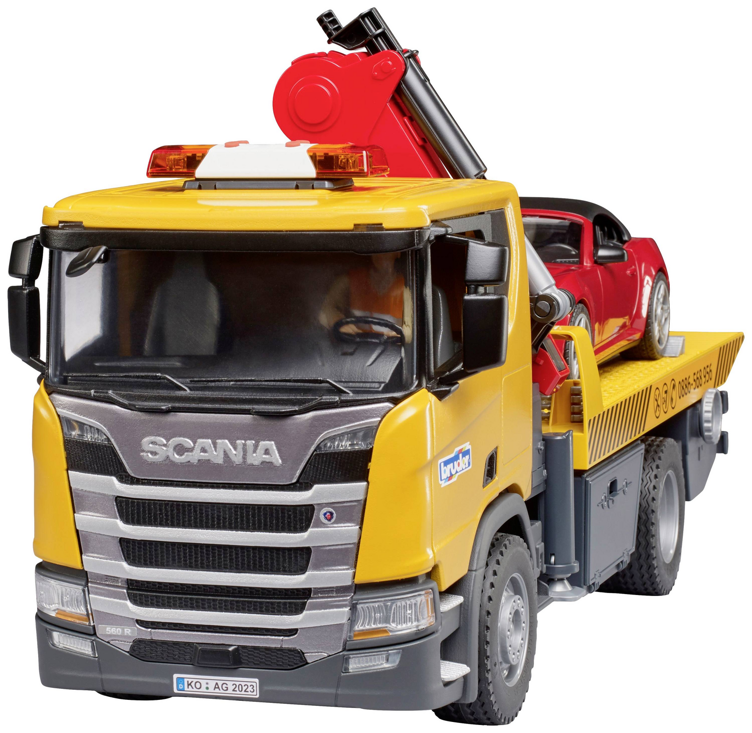 B-Ware Bruder Abschlepp Lkw Nutzfahrzeug Modell Roadster Scania Super 560 R Roadster Lkw