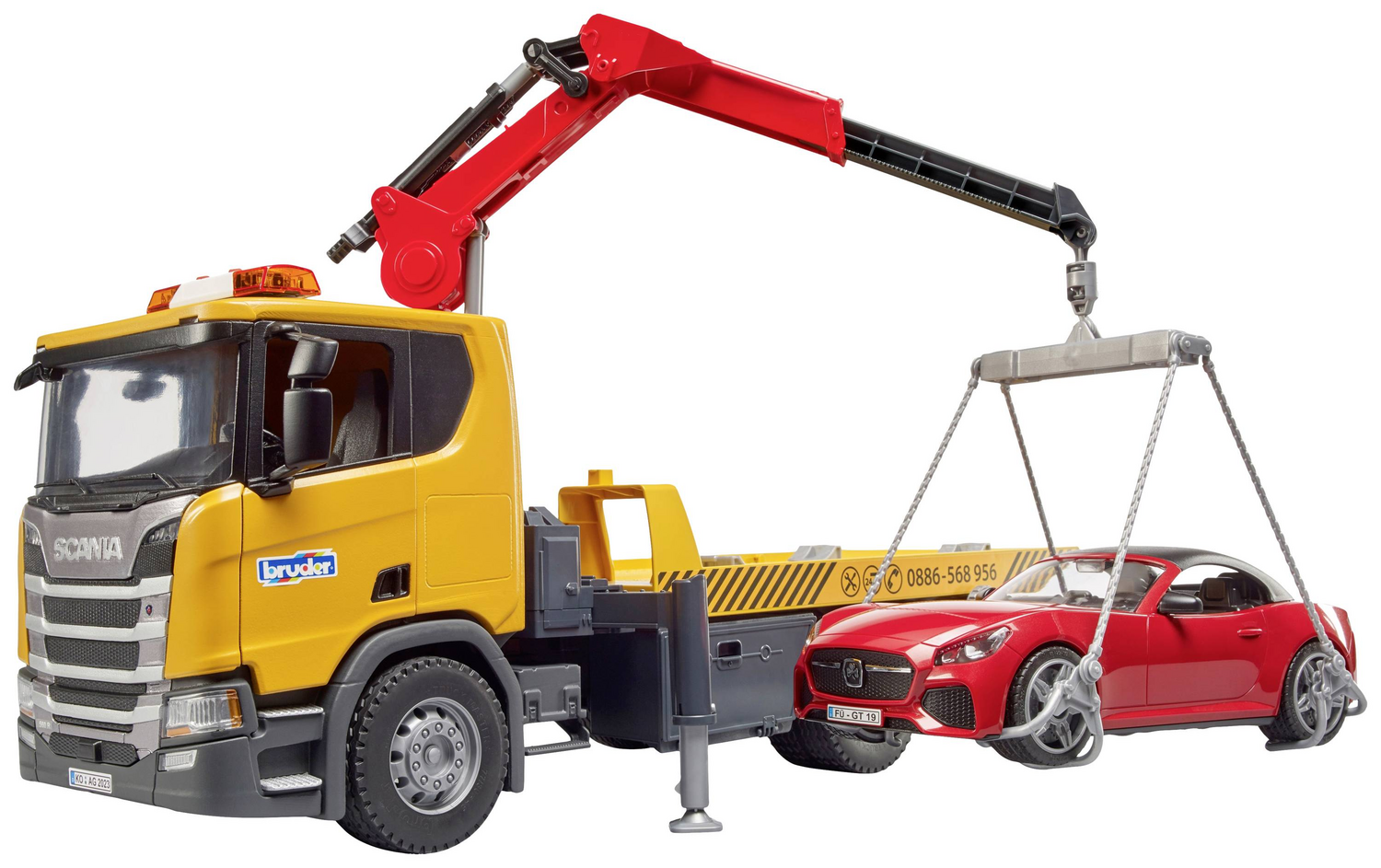 B-Ware Bruder Abschlepp Lkw Nutzfahrzeug Modell Roadster Scania Super 560 R Roadster Lkw