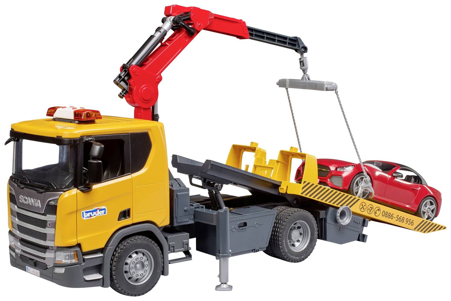 B-Ware Bruder Abschlepp Lkw Nutzfahrzeug Modell Roadster Scania Super 560 R Roadster Lkw