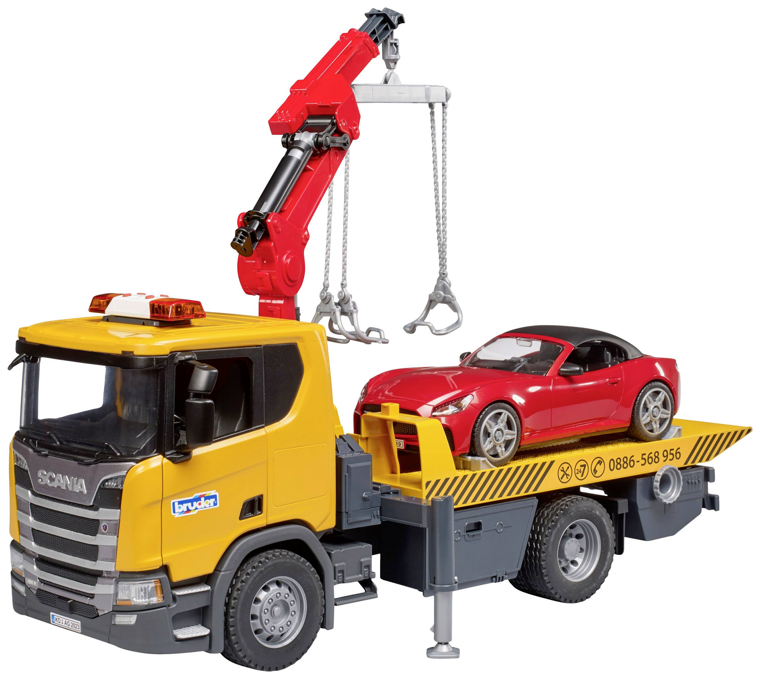 B-Ware Bruder Abschlepp Lkw Nutzfahrzeug Modell Roadster Scania Super 560 R Roadster Lkw