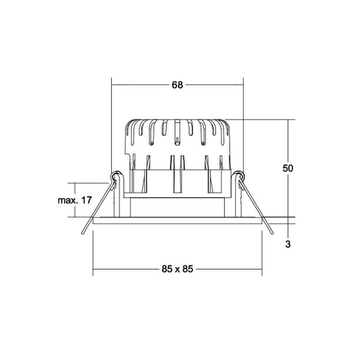 B-Ware Brumberg Bb21 Einbauleuchte Leuchte Ip65 Rc Treiber Anschlussbox Strukturweiß - 4251433997528