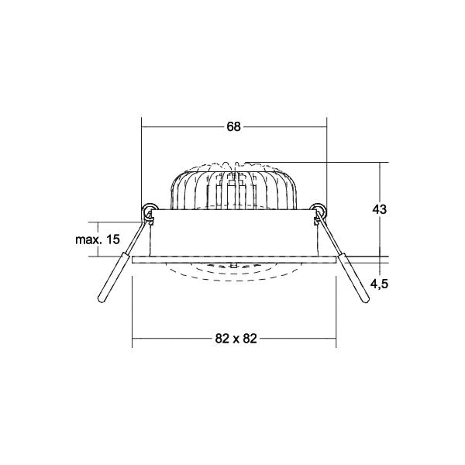 B-Ware Brumberg Bb36 Einbauleuchte Deckeneinbauleuchte R Cdim Treiber Led Rund Weiß - 4251433953241