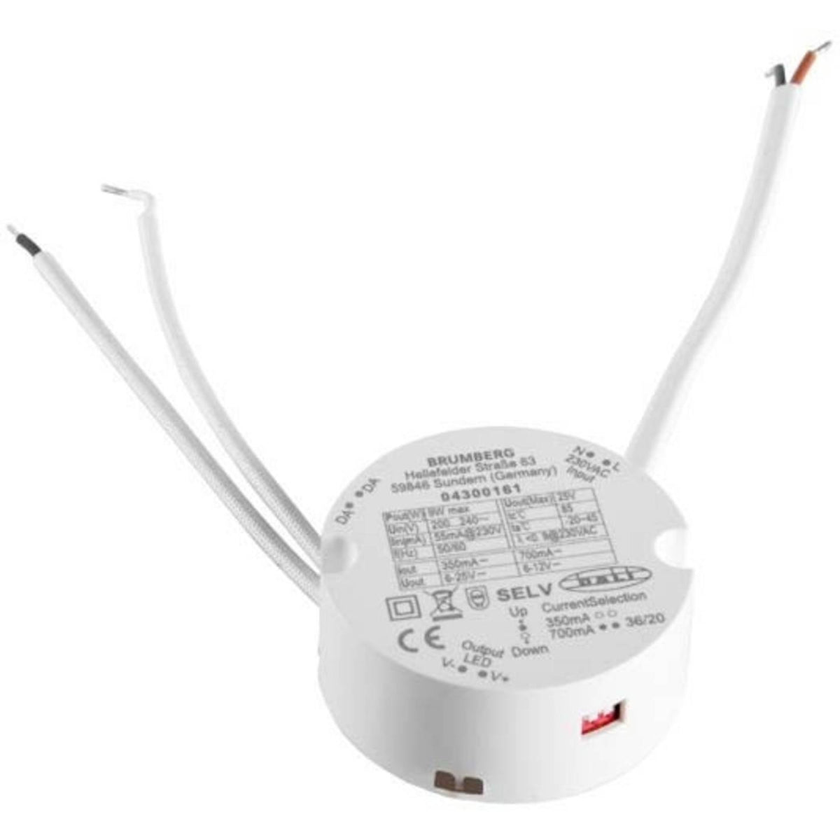 Brumberg Leuchten LED Trafo Konverter Rundkonverter Transformator dimmbar IP20 - 4251433949046