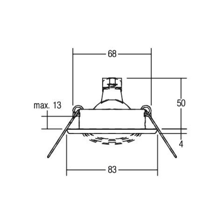 B-Ware Brumberg Leuchten Einbauleuchte Strahler Gx53 Einbaumontage Weiß Edelstahl 50 W - 4250047711650