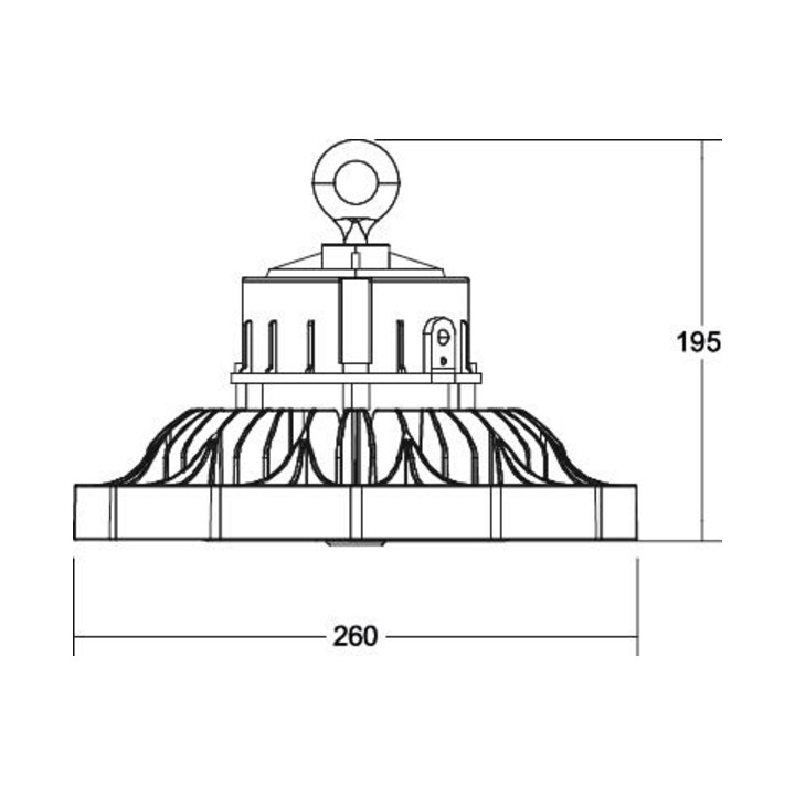 B-Ware Brumberg Leuchten Led Hallenstrahler Hallenleuchte 4000 K Dali Schwarz 80 W - 4251433949374