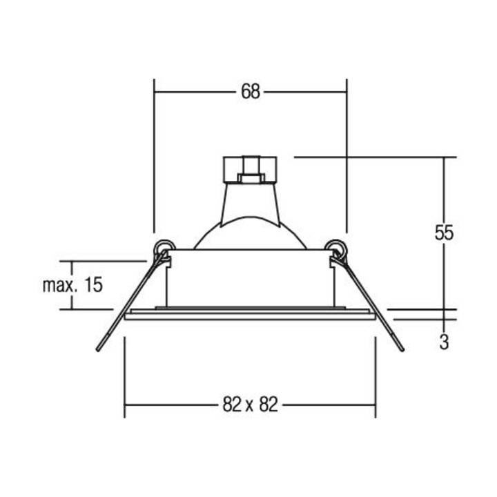 Brumberg Leuchten Nv Einbauleuchte Deckeneinbauleuchte Gx5 3 Edelstahl 50 W B-Ware - 4250047781134