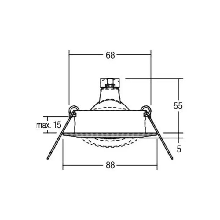 B-Ware Brumberg Leuchten Einbaustrahler Strahler Gx5,3 50 W Weiß Schwenkbar Spot 3 Stück - 4250047764144
