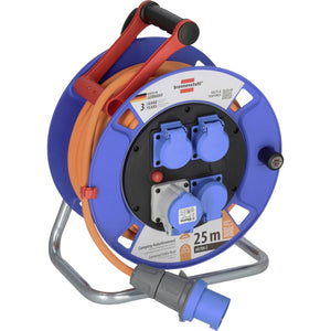 B-Ware Brennenstuhl 1182690200 Kabeltrommel 25 m Orange CEE-Stecker 16 A 3polig