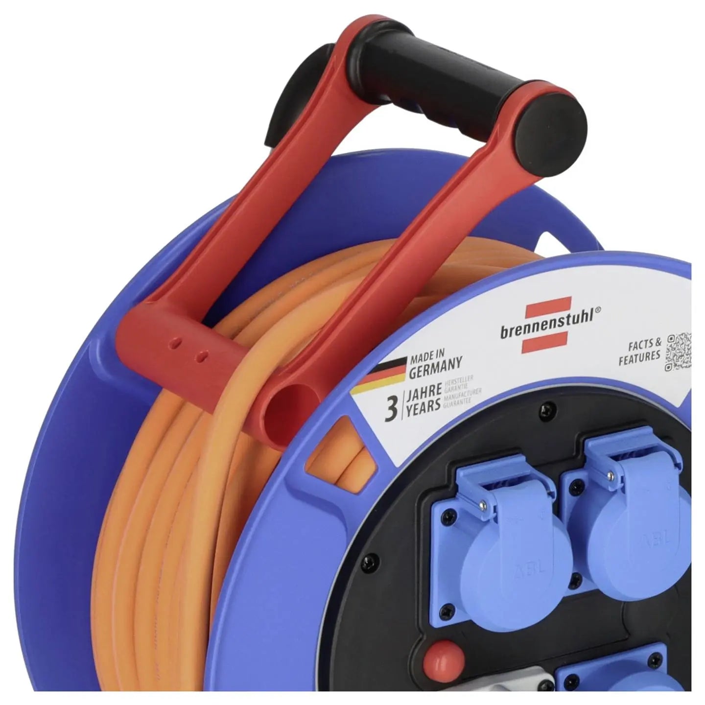 B-Ware Brennenstuhl 1182690200 Kabeltrommel 25 M Orange Cee Stecker 16 A 3polig - 4007123687428