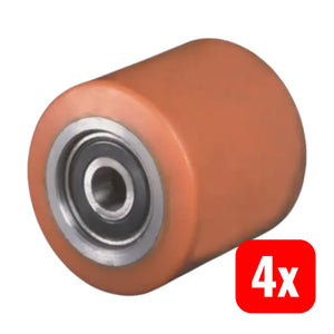B-Ware Bs Rollen Gabelrolle Bockrolle Pe Rolle Rad Präzisionskugellager 750kg 4 Stück