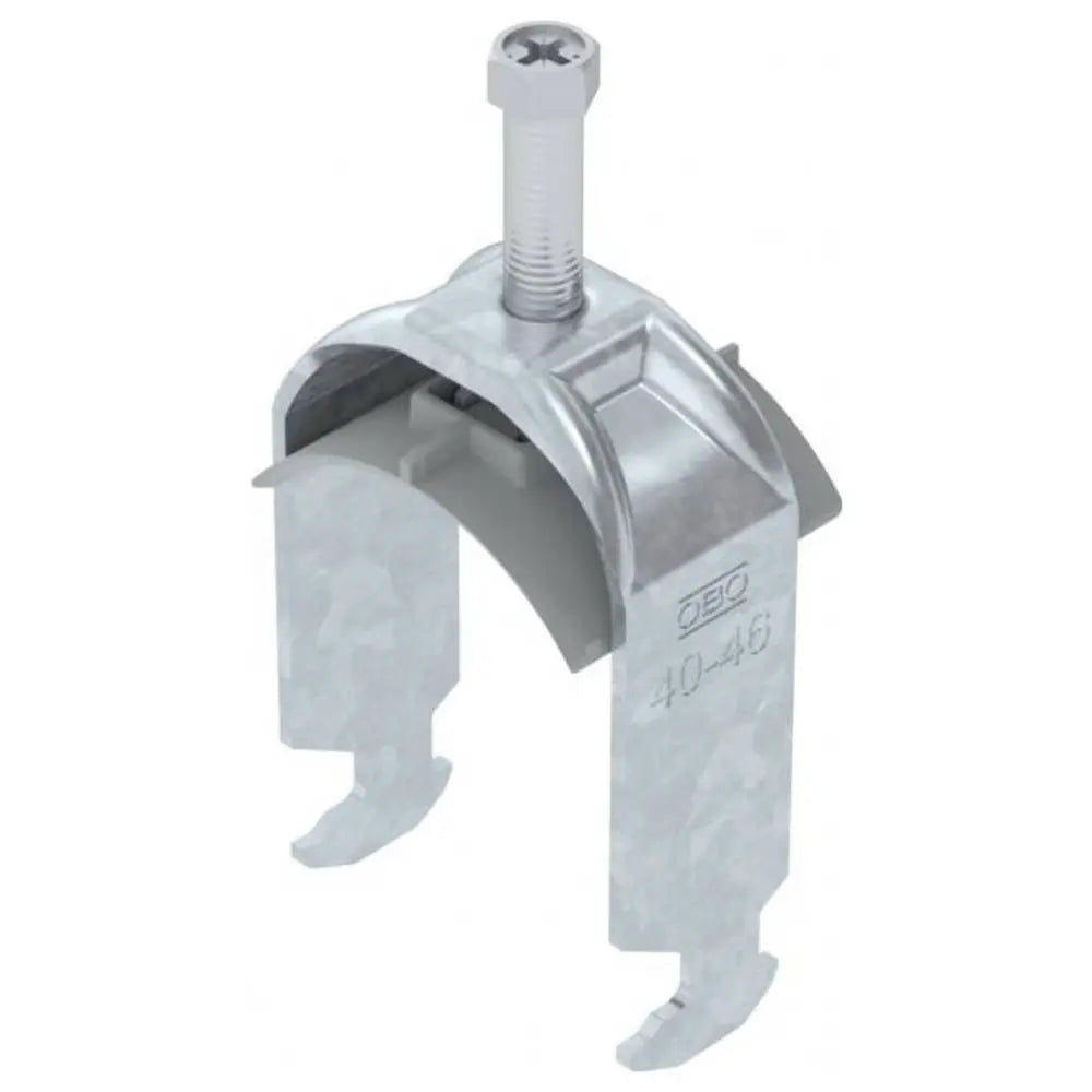 B-Ware Obo Bettermann Bügelschelle Rohrschelle 40   46 Mm Profilschiene Stahl 100 Stück - 4012196847198