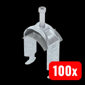 B-Ware Obo Bettermann Bügelschelle Rohrschelle 40   46 Mm Profilschiene Stahl 100 Stück