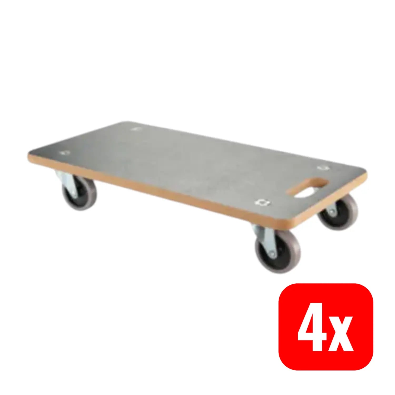 B-Ware Bs Rollen Allzweckroller Transportroller Mdf Tp Rollen Grau 29 X 58 Cm 4 Stück - 4021885124755
