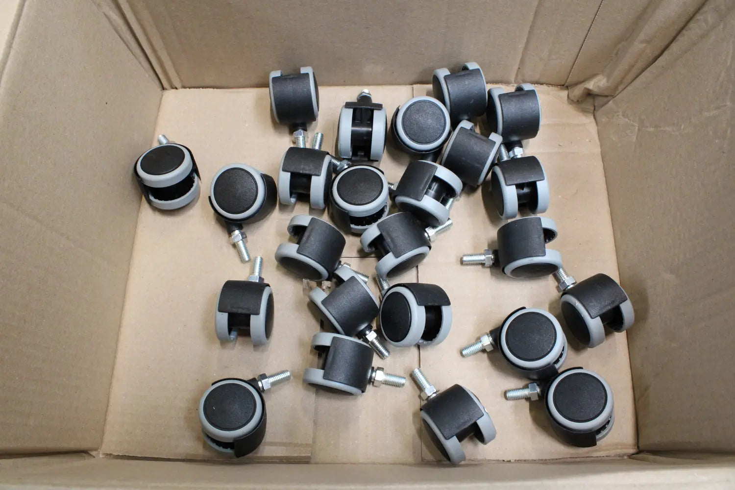 B-Ware Bs Rollen Kunststoffrolle Raddurchmesser 40mm Möbelrolle Transportrolle 24 Stück - 4021885108649