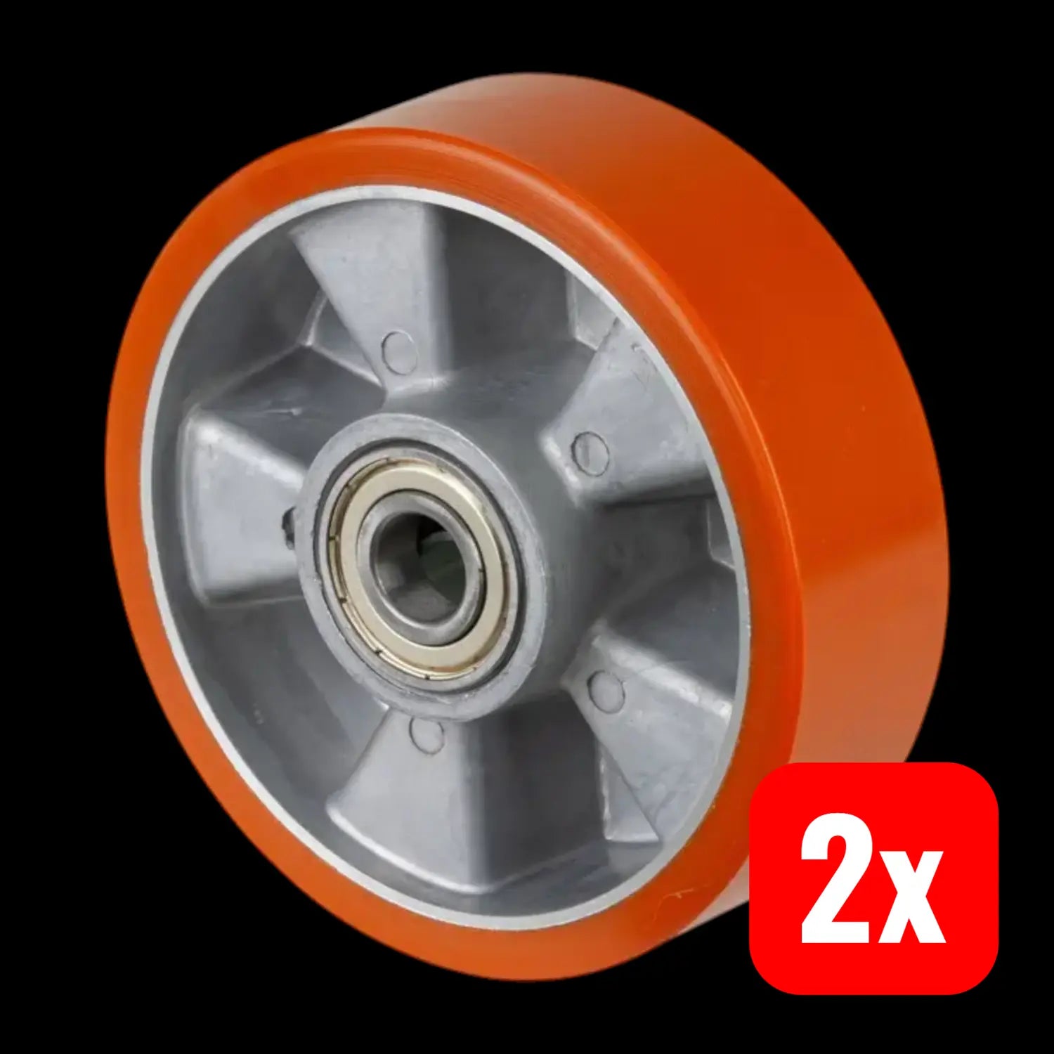 B-Ware Bs Rollen Rad Rolle Polyurethanrad Räder Kugellager Alu Prothane 160 Mm 2 Stück - 4021885031985