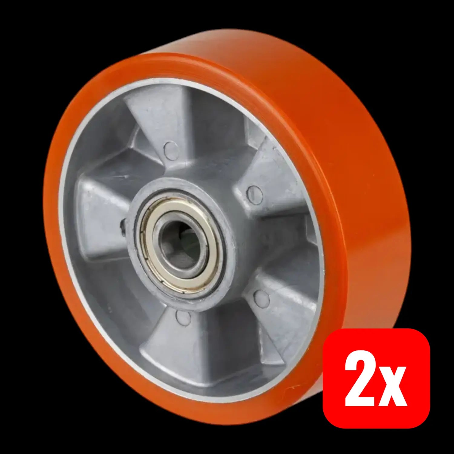 B-Ware Bs Rollen Rad Rolle Polyurethanrad Kugellager Aluminium Prothane 160 Mm 2 Stück - 4021885031985