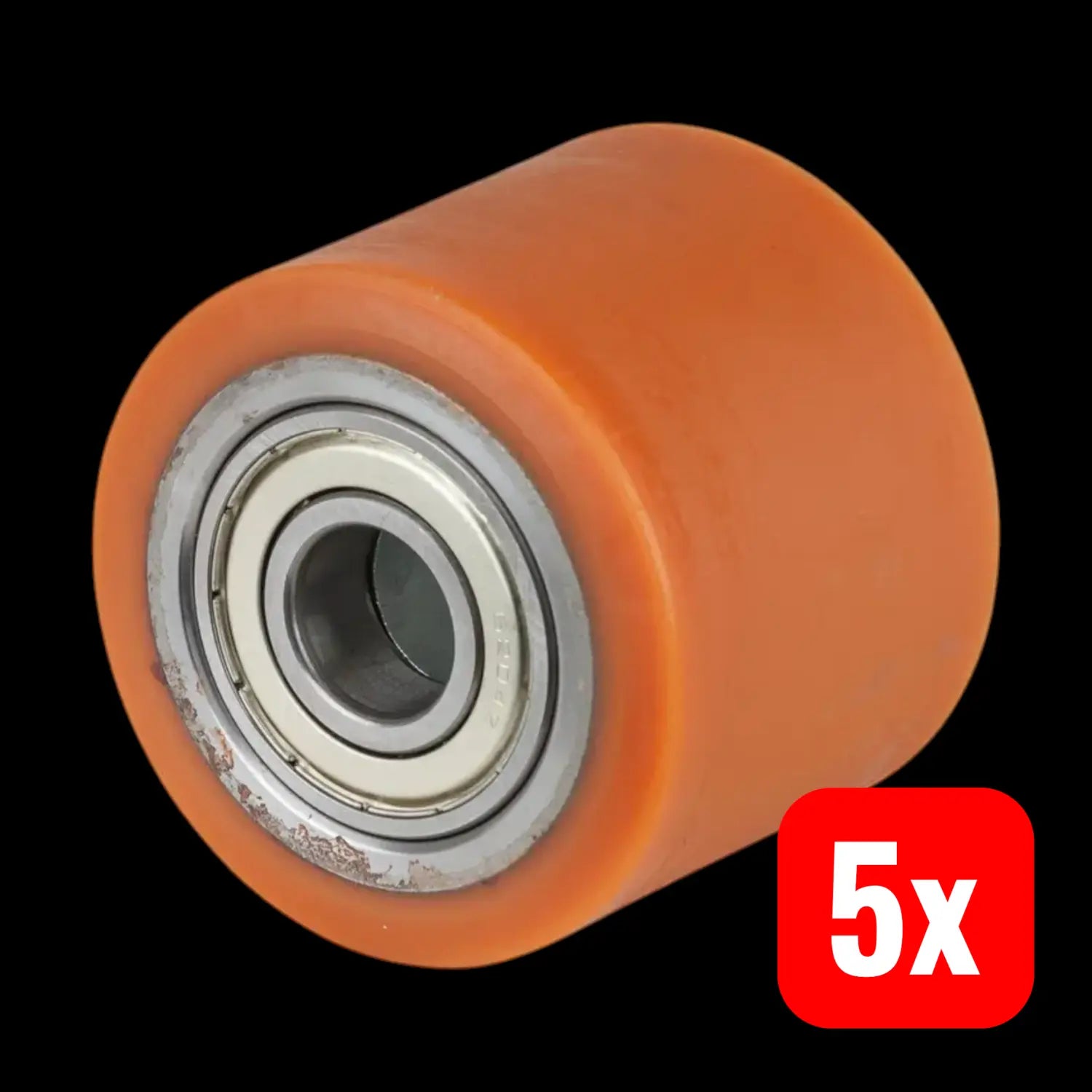 B-Ware Bs Rollen Rad Polyurethanrad Rad Kugellager Stahl Guss Polyurethan 75 Mm 5 Stück - 4021885030438