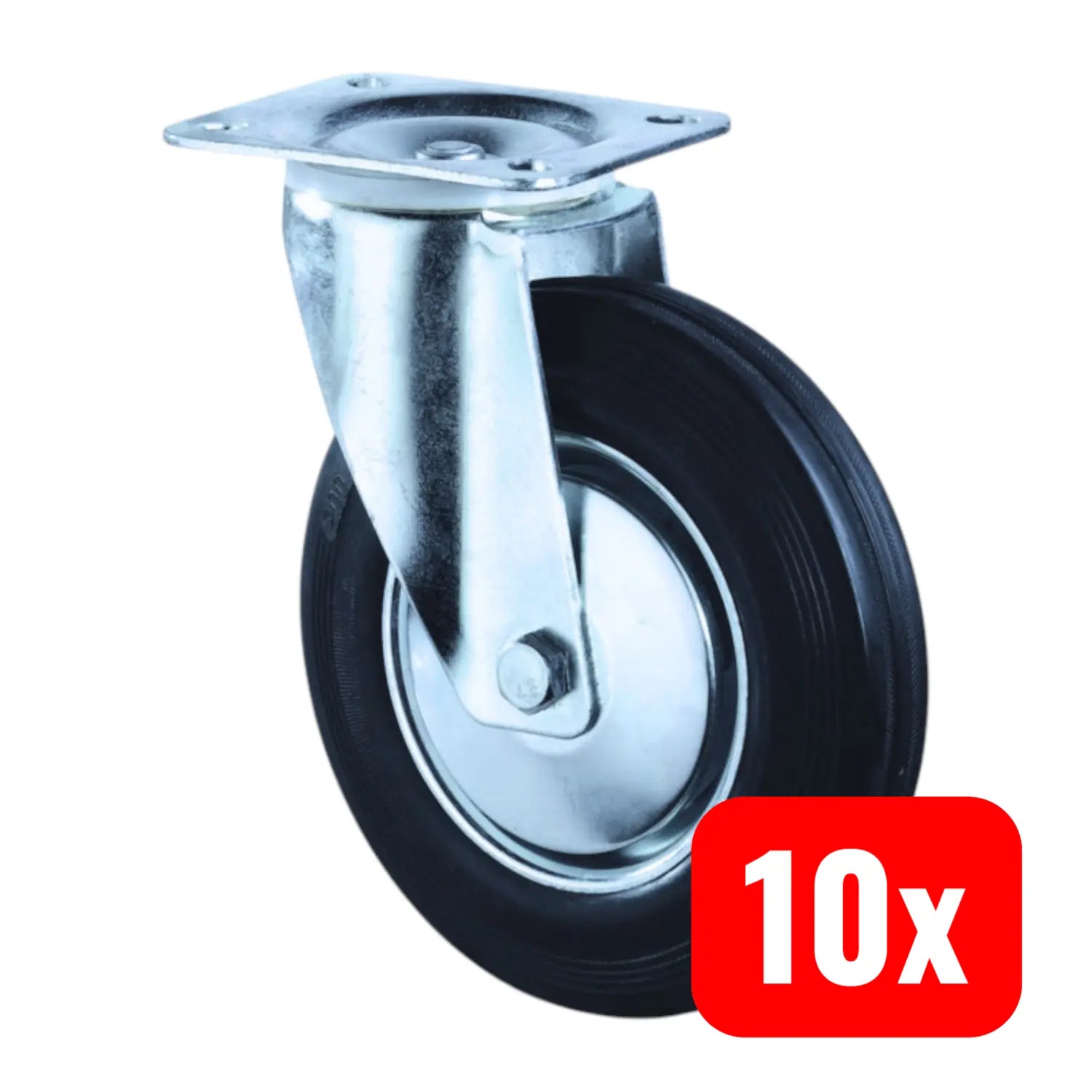 B-Ware Bs Rollen Transportrolle L400.B55.081 Lenkrolle Raddurchmesser 80 Mm 10 Stück - 4021885058197
