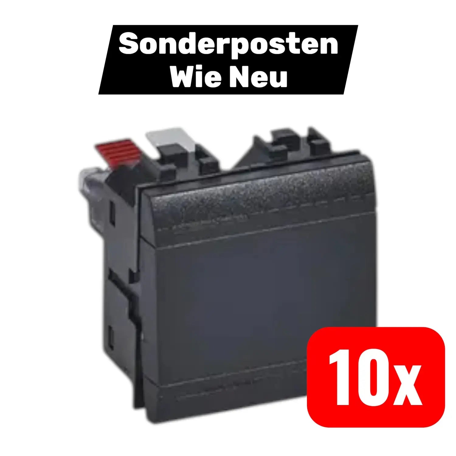 B-Ware Bticino Schalter 1 Polig 16 A 2 Module Living A Wechselschalter 10 Stück - 8005543420409