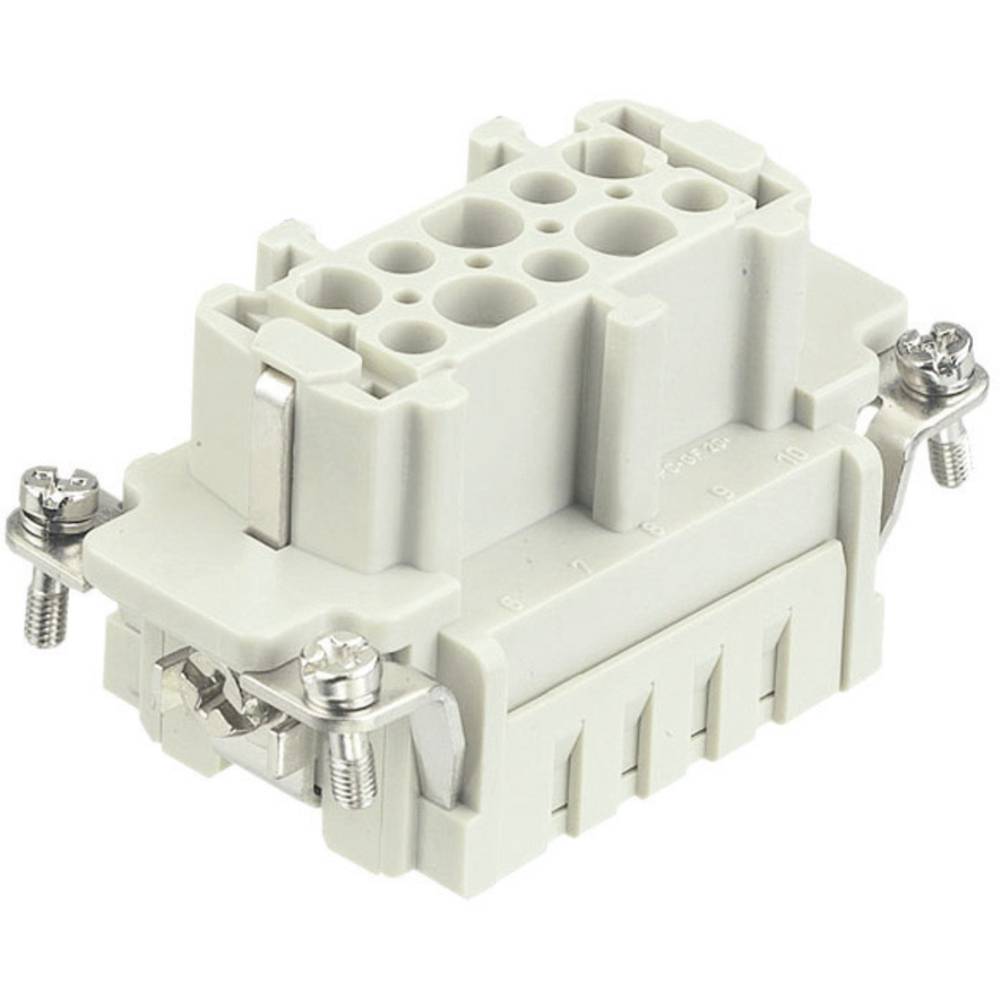 HARTING Buchseneinsatz Kontakteinsatz Han E Grau Crimpen 10 Pol PE 2 STÜCK - 2050000989247
