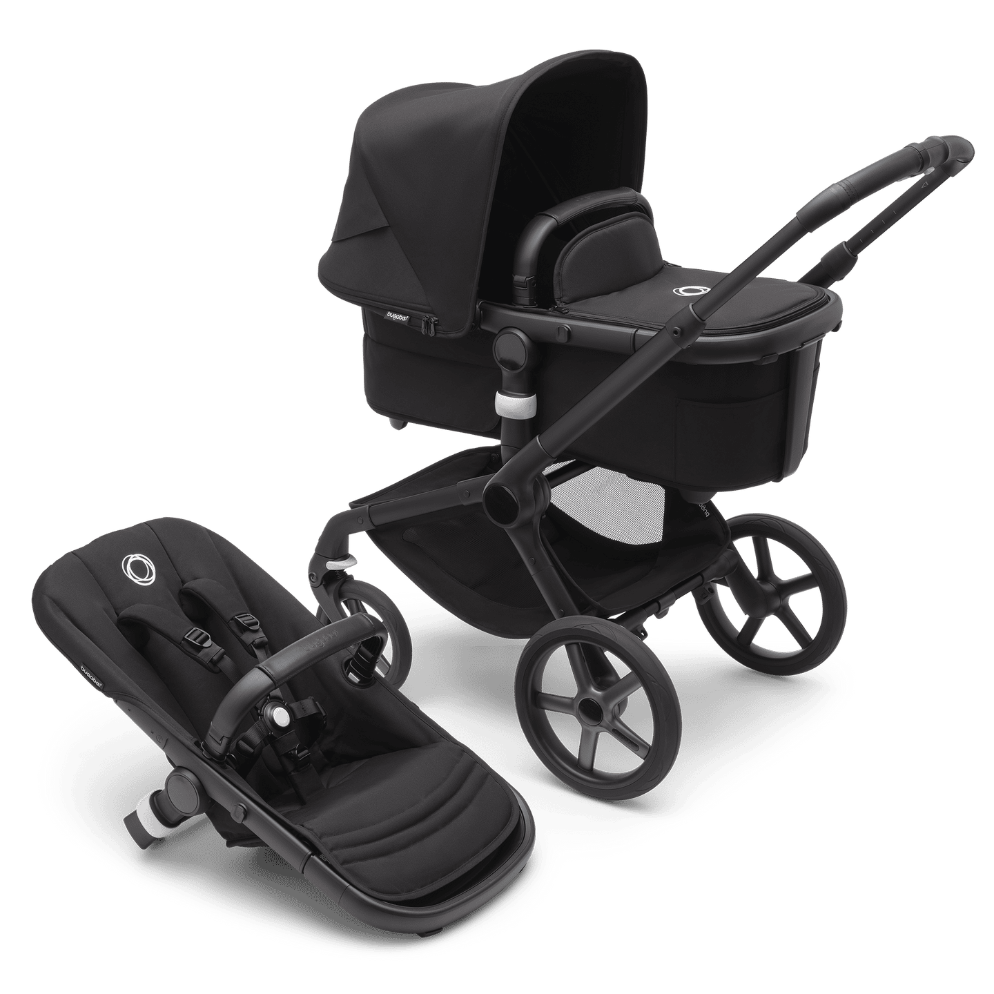 bugaboo Fox 5 2-in-1 Komfort-Kinderwagen Midnight Black Kinderwagenbuggy Buggy - 8717447342502