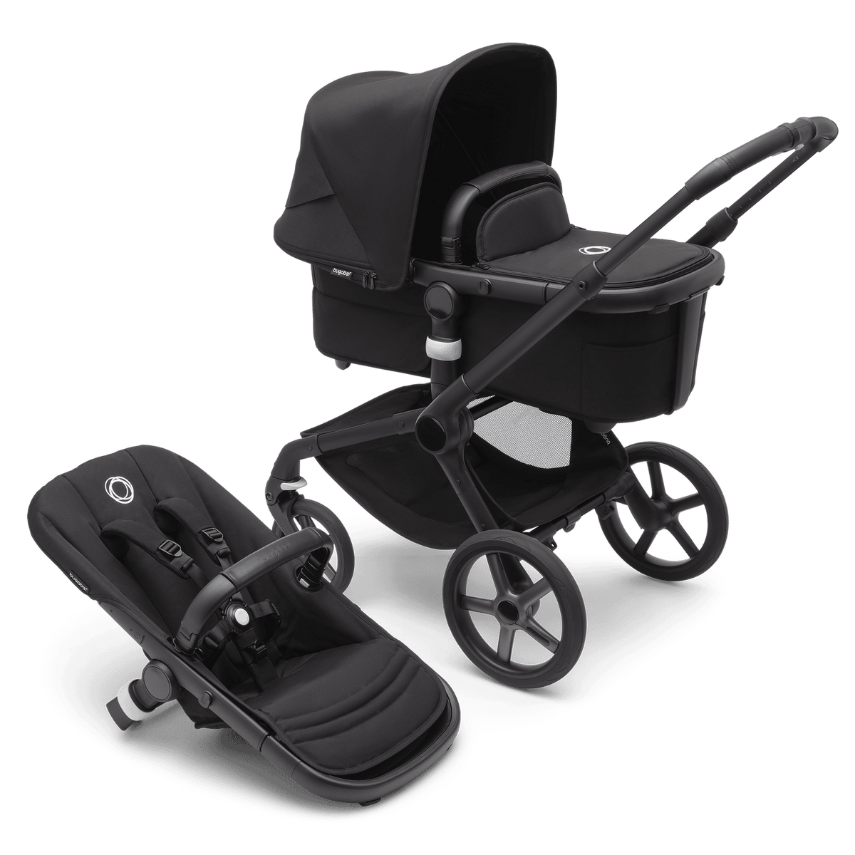 bugaboo Fox 5 2-in-1 Komfort-Kinderwagen Midnight Black Kinderwagenbuggy Buggy - 8717447342502