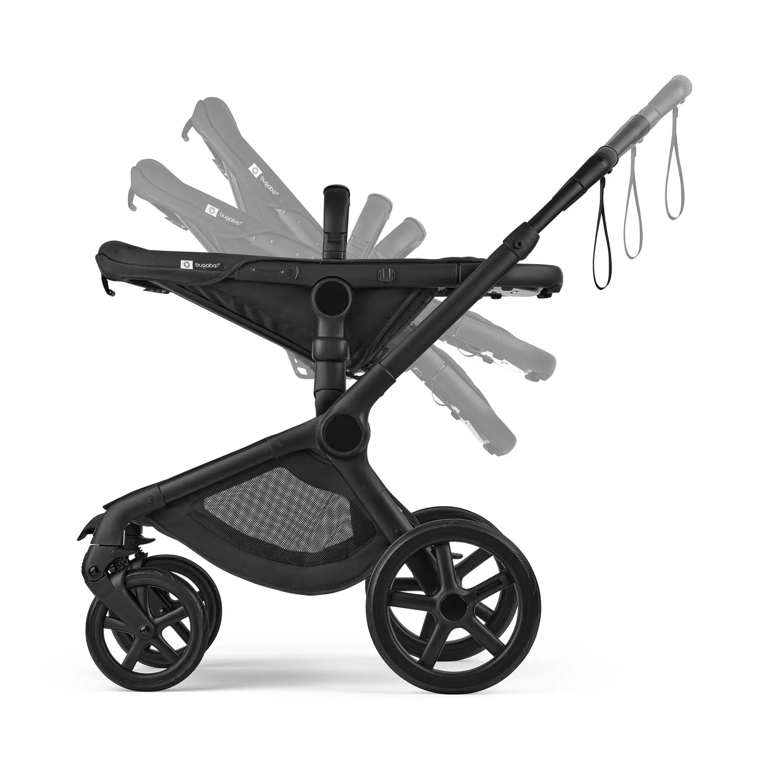 B-Ware Bugaboo Kinderwagen Wagen Fox5 Renew Komplett Schwarz Liegewanne Sitz Matratze