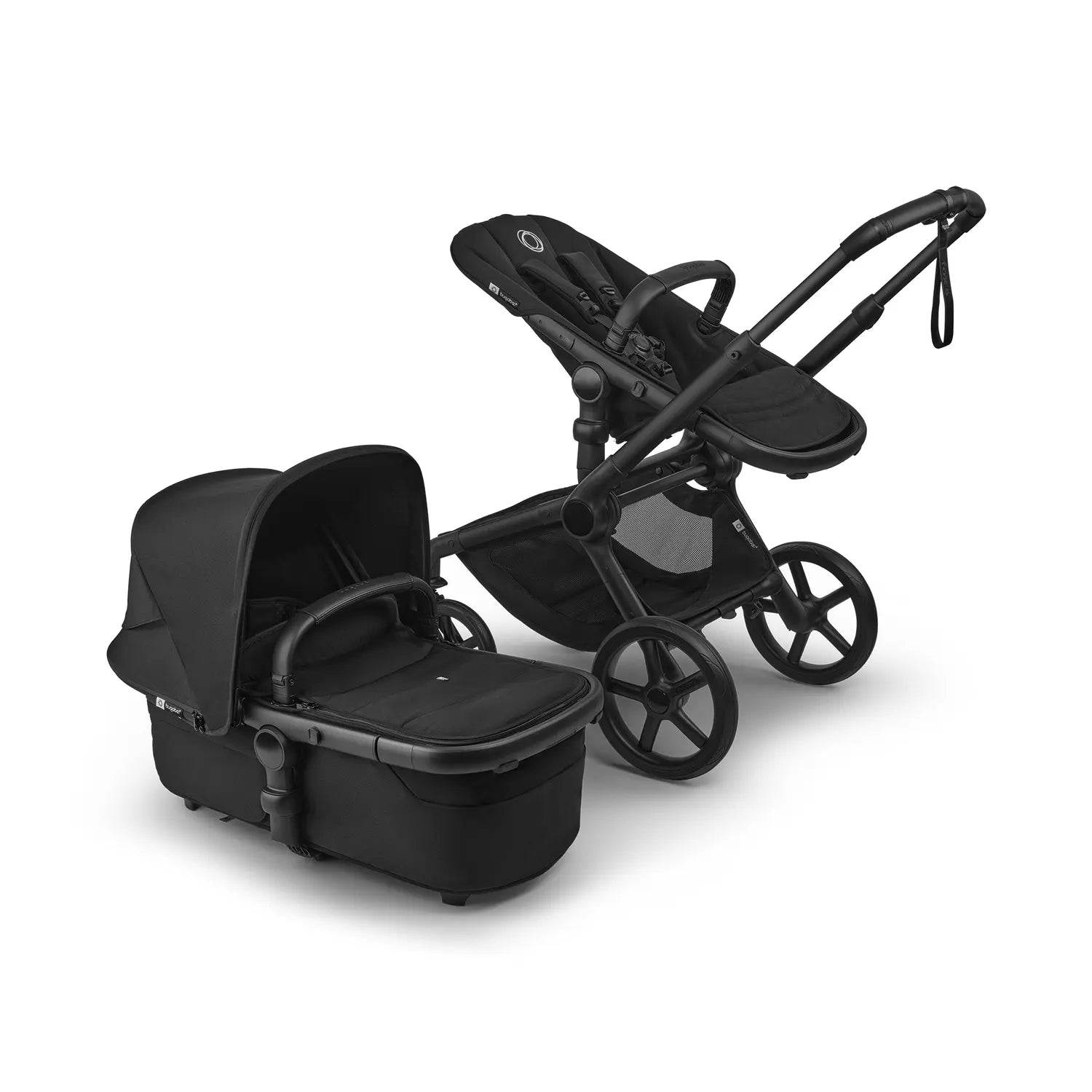 B-Ware Bugaboo Kinderwagen Wagen Fox5 Renew Komplett Schwarz Liegewanne Sitz Matratze