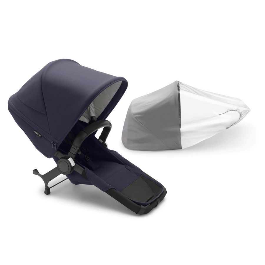 Bugaboo Donkey Kinderwagen Sitz 5 Duo Erweiterungsset Inkl. Regenabdeckung Navy B-Ware - 8717447096580