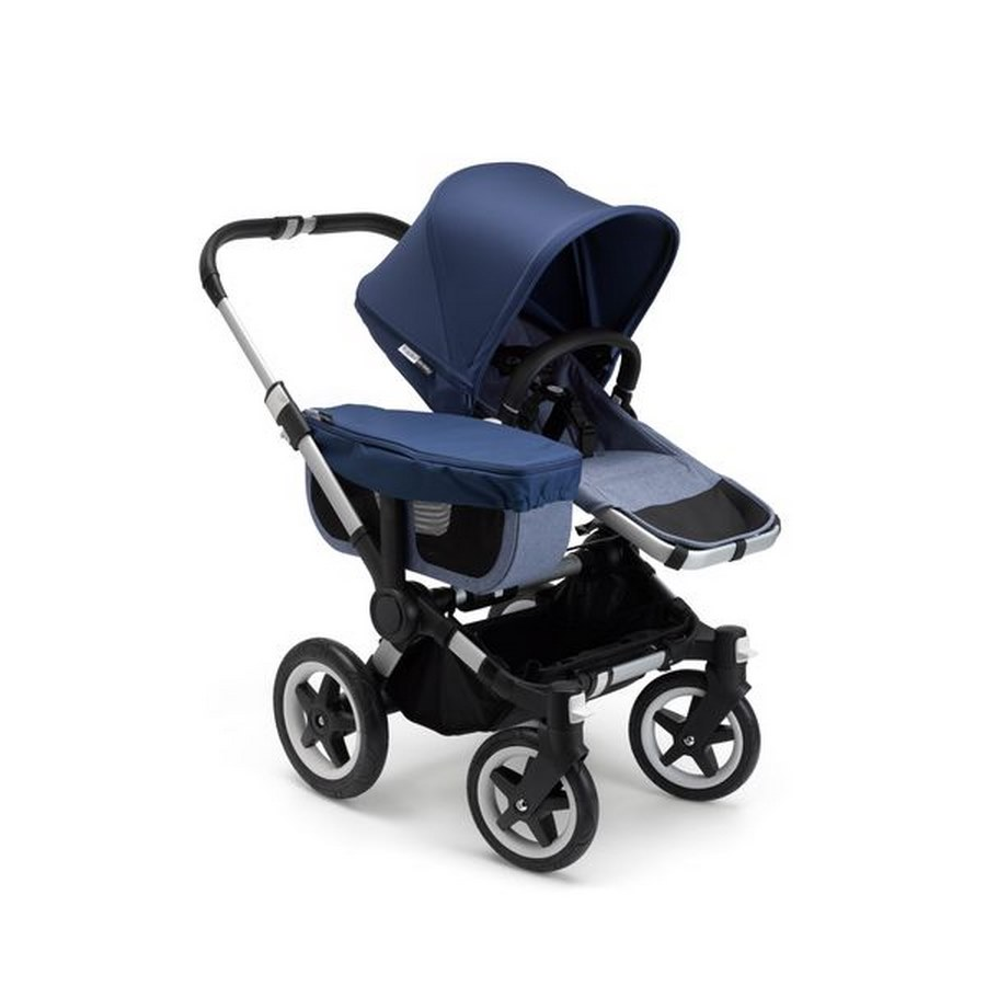 B-Ware Bugaboo Donkey2 Mono Complete Kinderwagen Kombi Kinderwagen Blue Melange - 8717447091035
