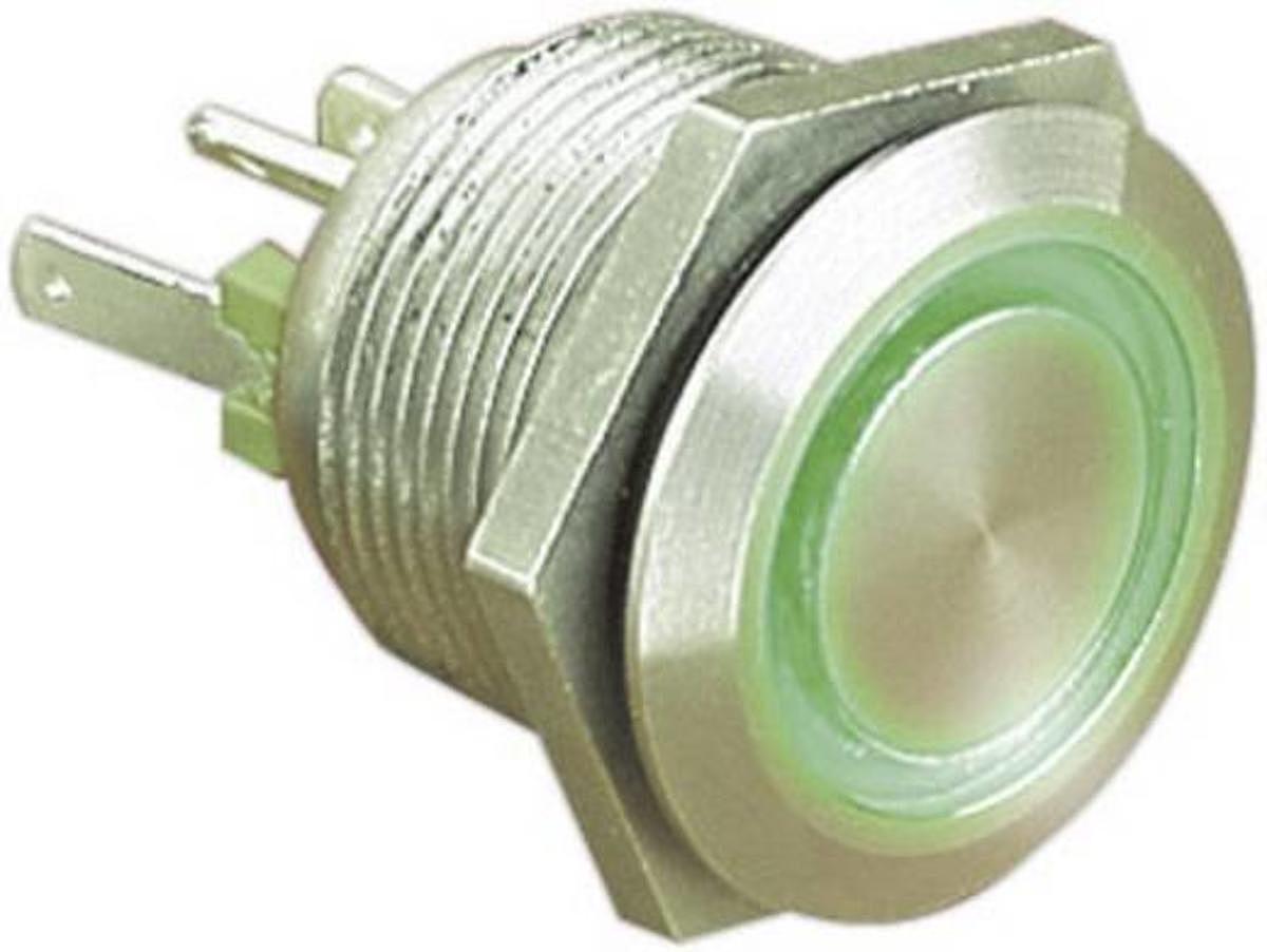B-Ware Bulgin Vandalismusgeschützter Taster 24 V/Dc 50 M A Mpi002/28/Gn 16 Stück - 4016138347302