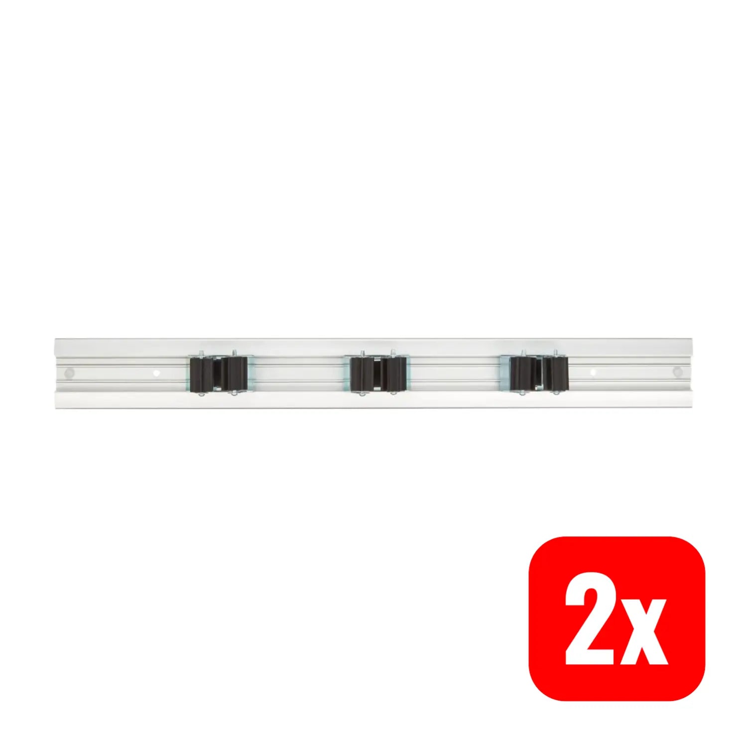 B-Ware Burbach Geräteleiste Prax Vario Geräteschiene Werkzeugleiste 3 Halter 2 Stück - 4013563630009