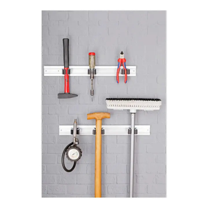 B-Ware Burbach Geräteleiste Prax Vario Geräteschiene Werkzeugleiste 3 Halter 2 Stück - 4013563630009