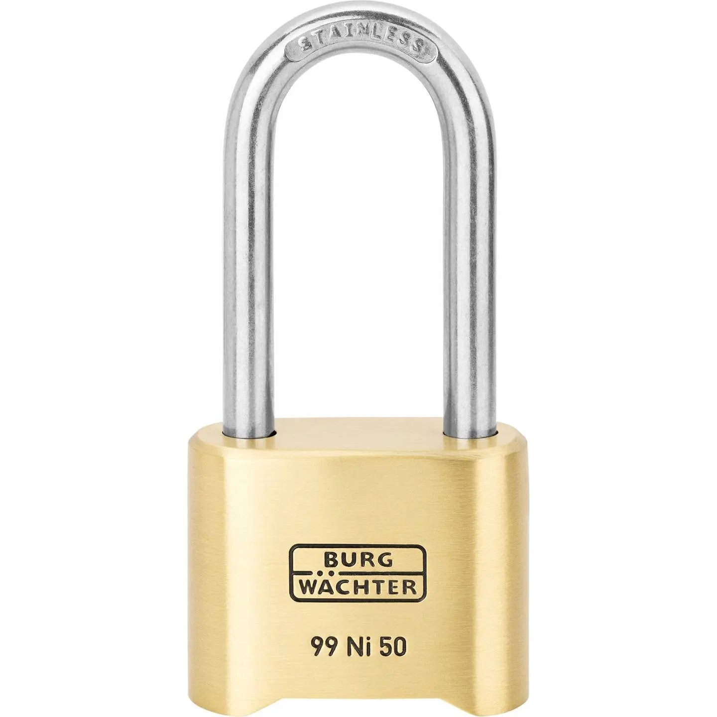 B-Ware Burg Wächter Vorhängeschloss 37491 Zahlenschloss Messing 51.90 Mm 4 Rollen - 4003482374917