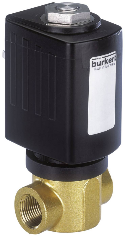 Bürkert Magnetventil Kompaktventil 2/2 Wege Fkm Dichtungsmaterial Messinggehäuse B-Ware - 4053913014134
