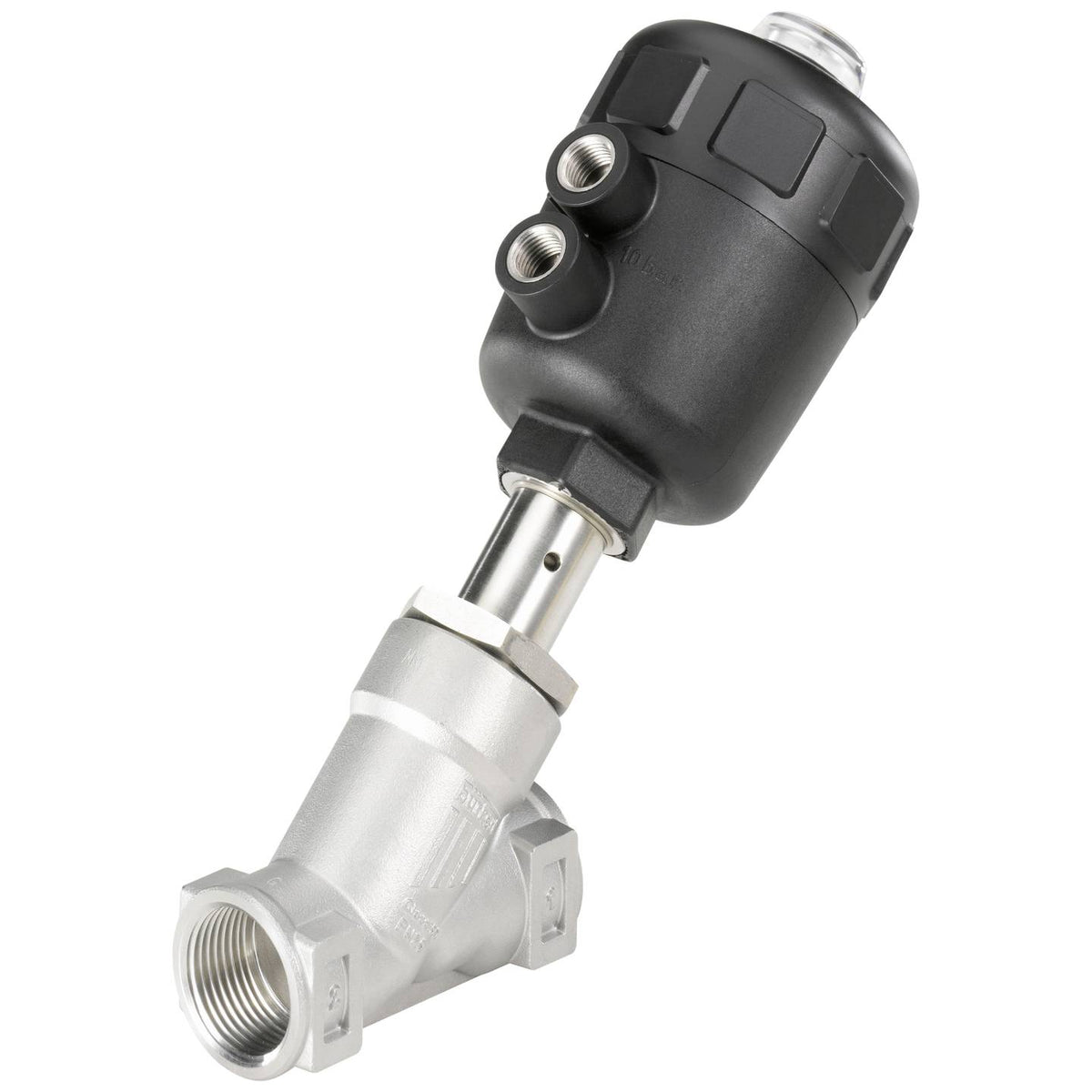 Bürkert Ventil Schrägsitzventil Luftgesteuertes Ventil Edelstahl PTFE 2 Wege - 4053913014455